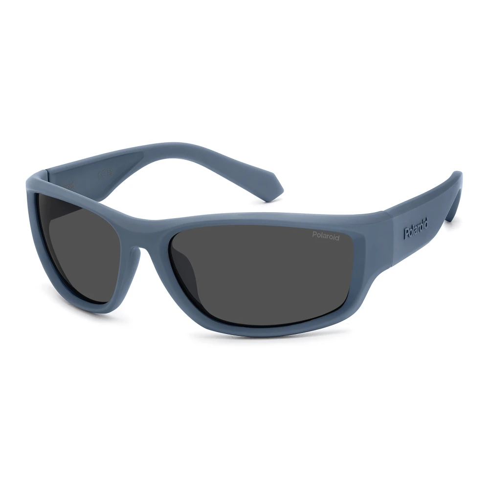 Polaroid Men's Blue/Grey Matte / Polarized Sunglasses
