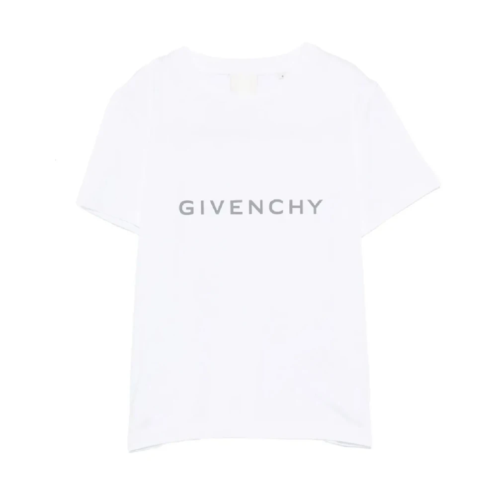 Givenchy Girls White Crewneck Logo T-Shirt