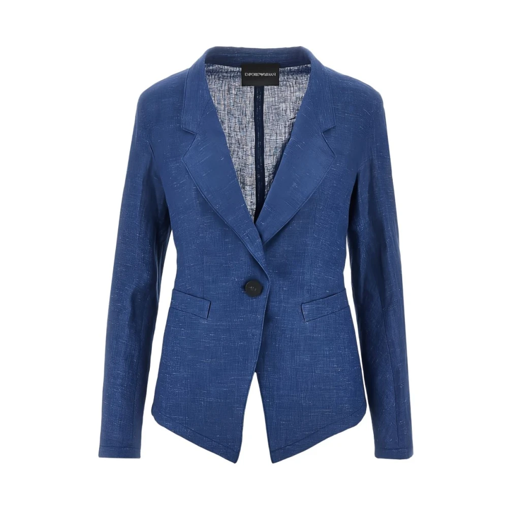 Emporio Armani Women's Blue Jackets - Blazers - Xl - Jackets