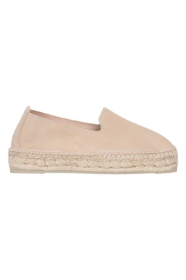 Champagne Beige Espadrilles Platform Sandaler
