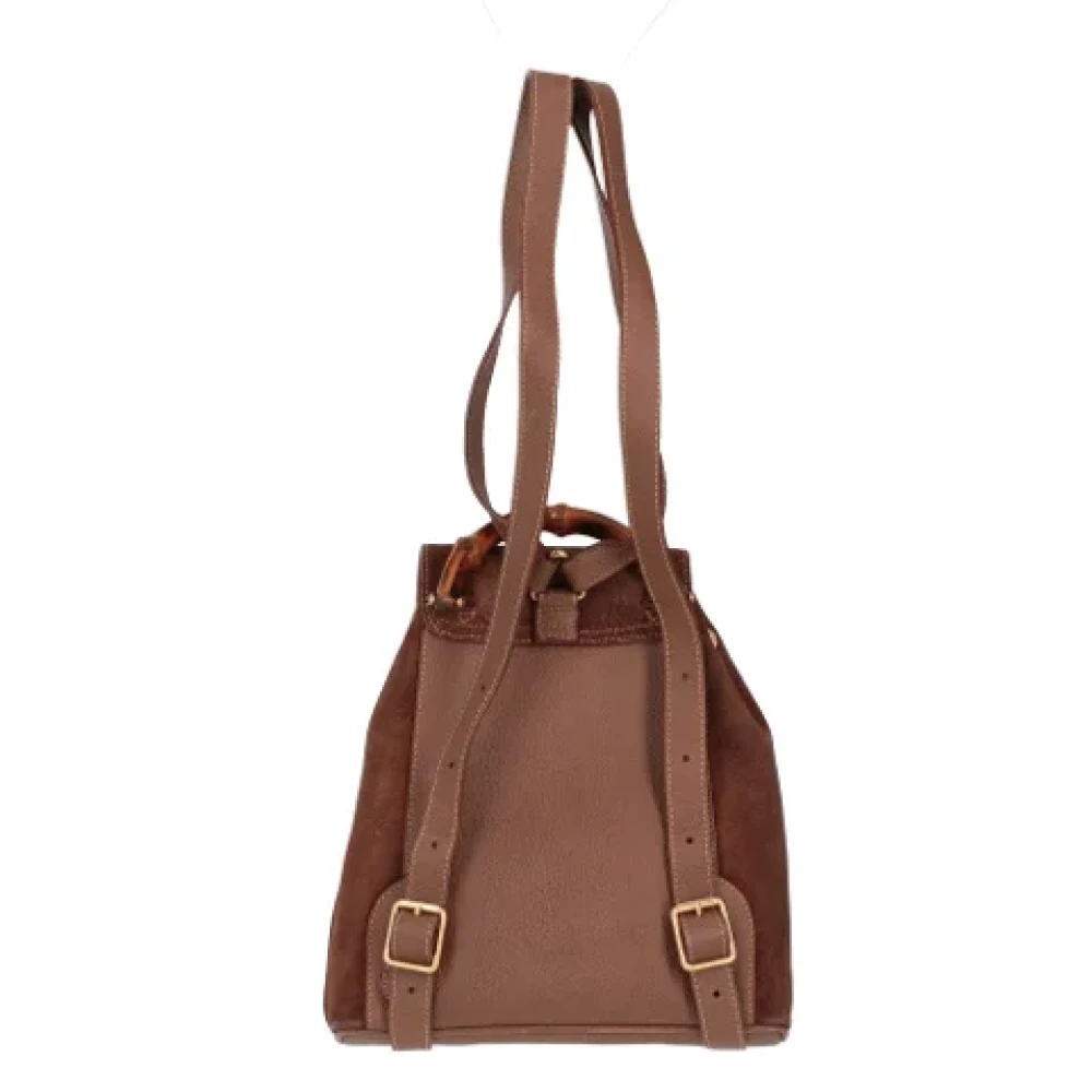 Gucci Vintage Pre-owned Suede gucci-bags Brown Dames