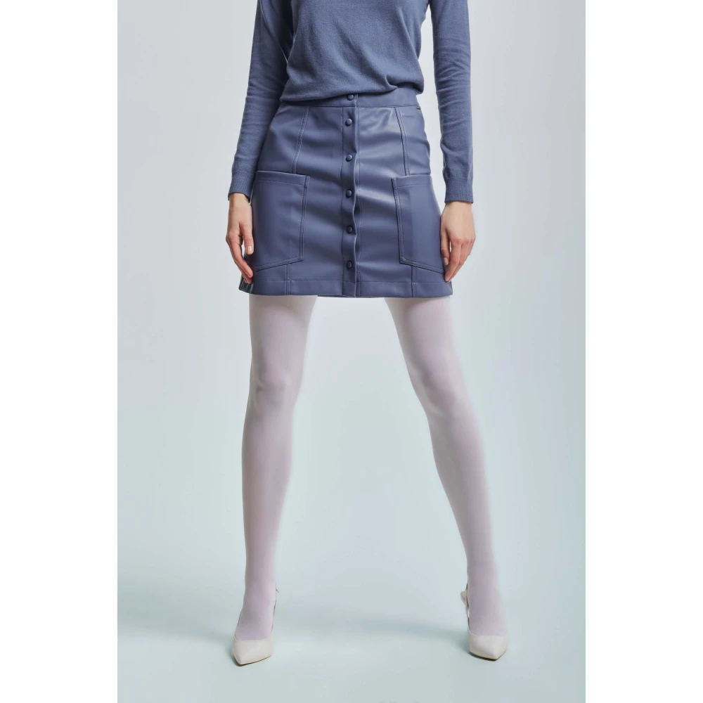 Kocca Rok met knopen aan de voorkant Blue Dames