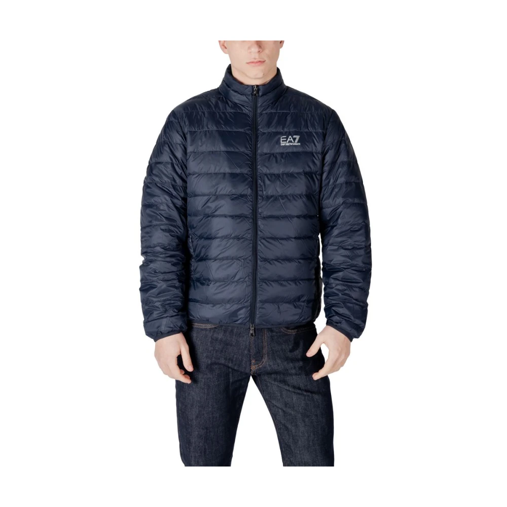 Emporio Armani Ea7 Men's Blue Winter Jackets,, Polyamide Down Jacket Collection 3XL