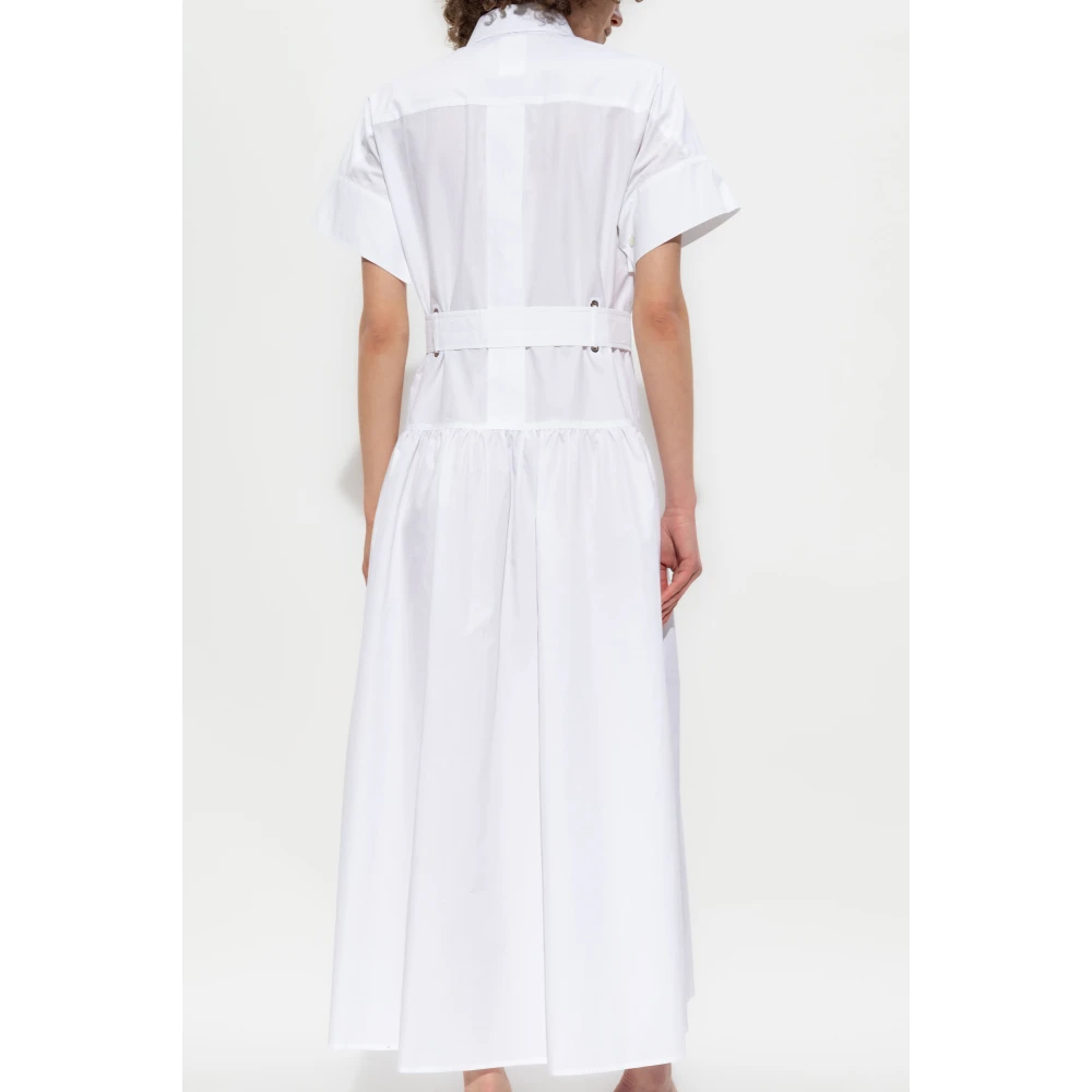 Max Mara Katoenen jurk 'Agoraio' White Dames