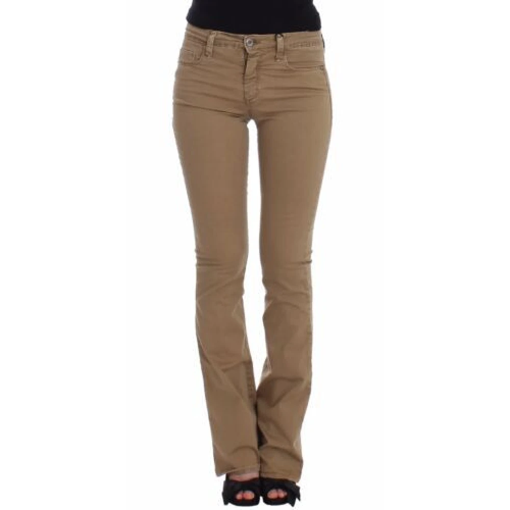 Costume National Women's Beige Straight Leg Fashion Jeans