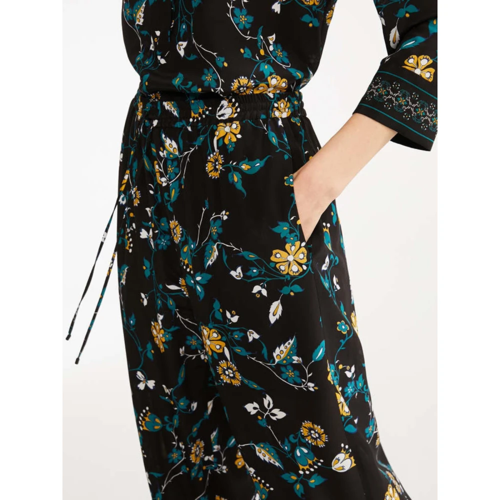 Max Mara Lange Broek Black Dames