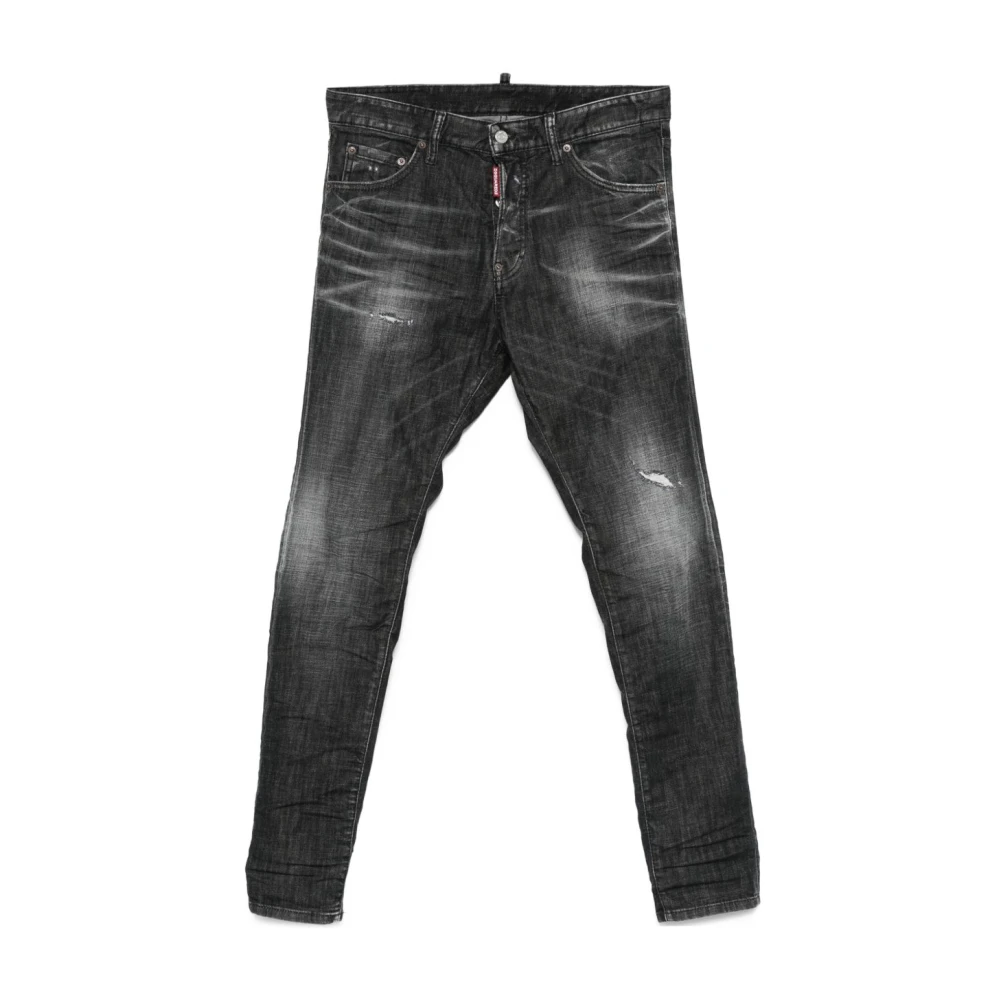 Dsquared2 Men's Black Slim Fit Jeans, 2XS, Stylish Trousers