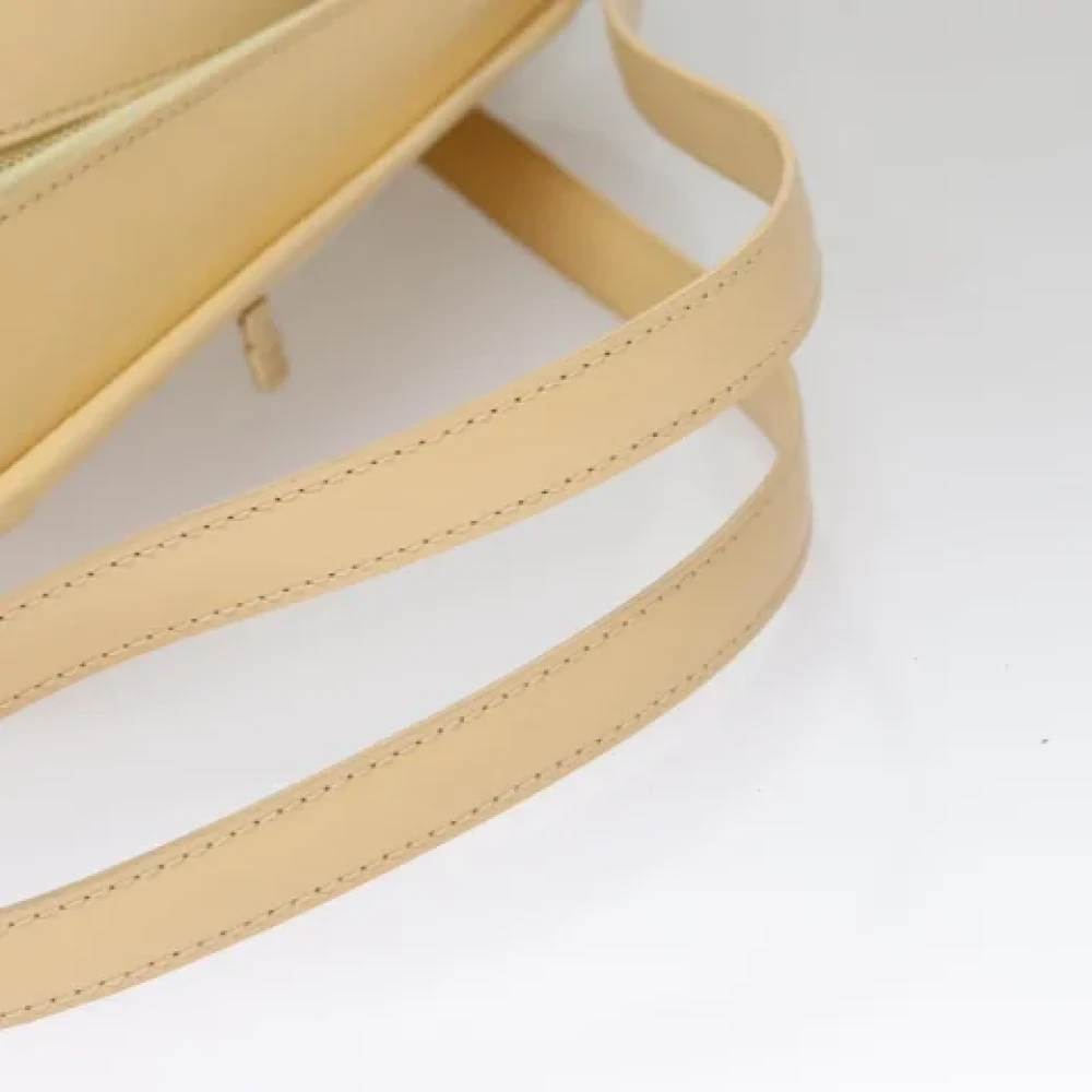 Louis Vuitton Vintage Pre-owned Leather backpacks Beige Dames