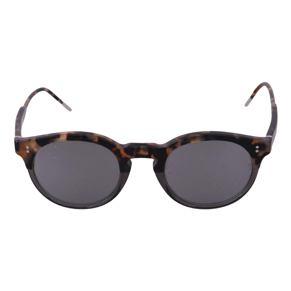 Dolce & Gabbana Brown Leopard Pattern Dg4829 Mens Oval Sunglasses Brun Herr