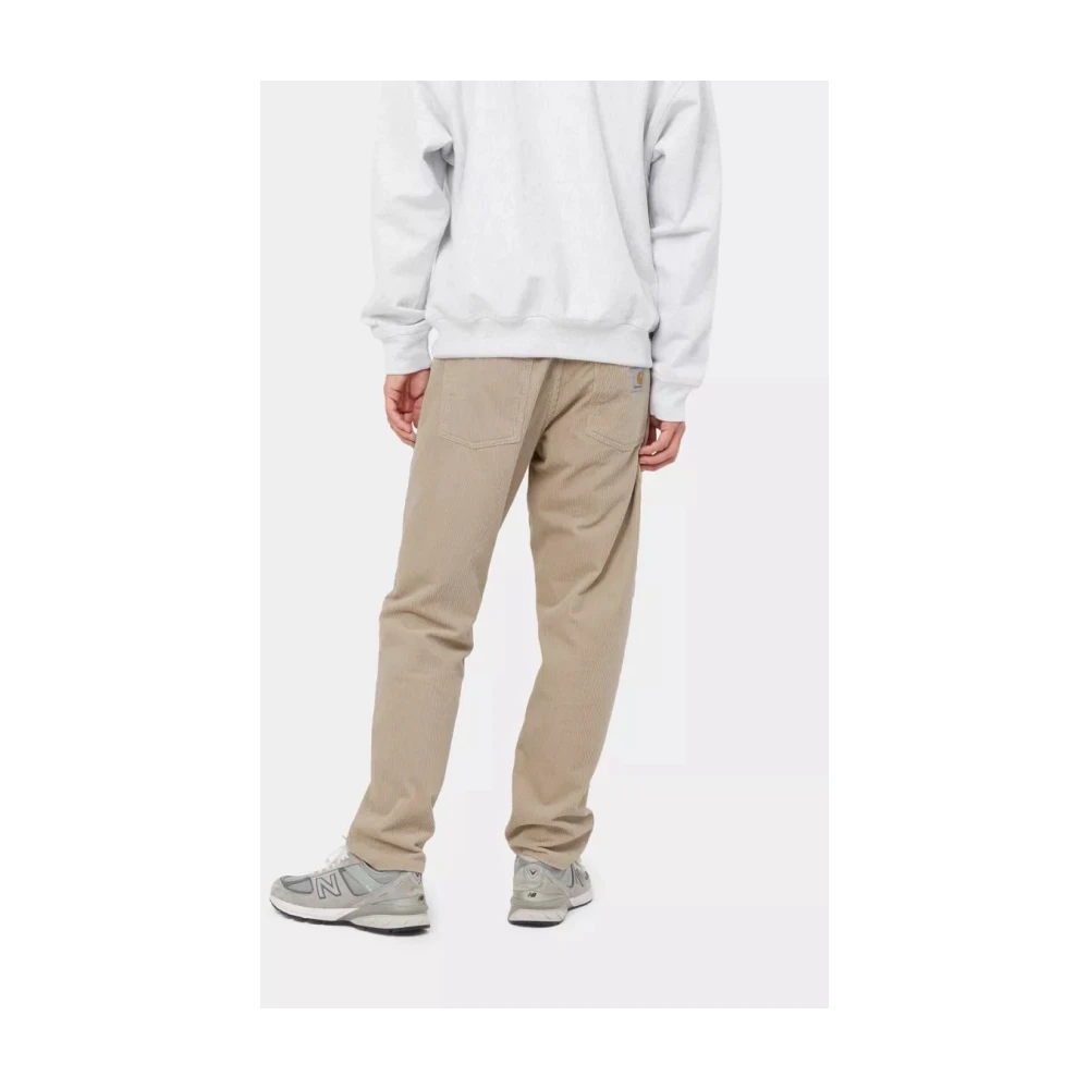 Carhartt WIP Coventry Corduroy Relaxte Tapered Broek Beige Heren