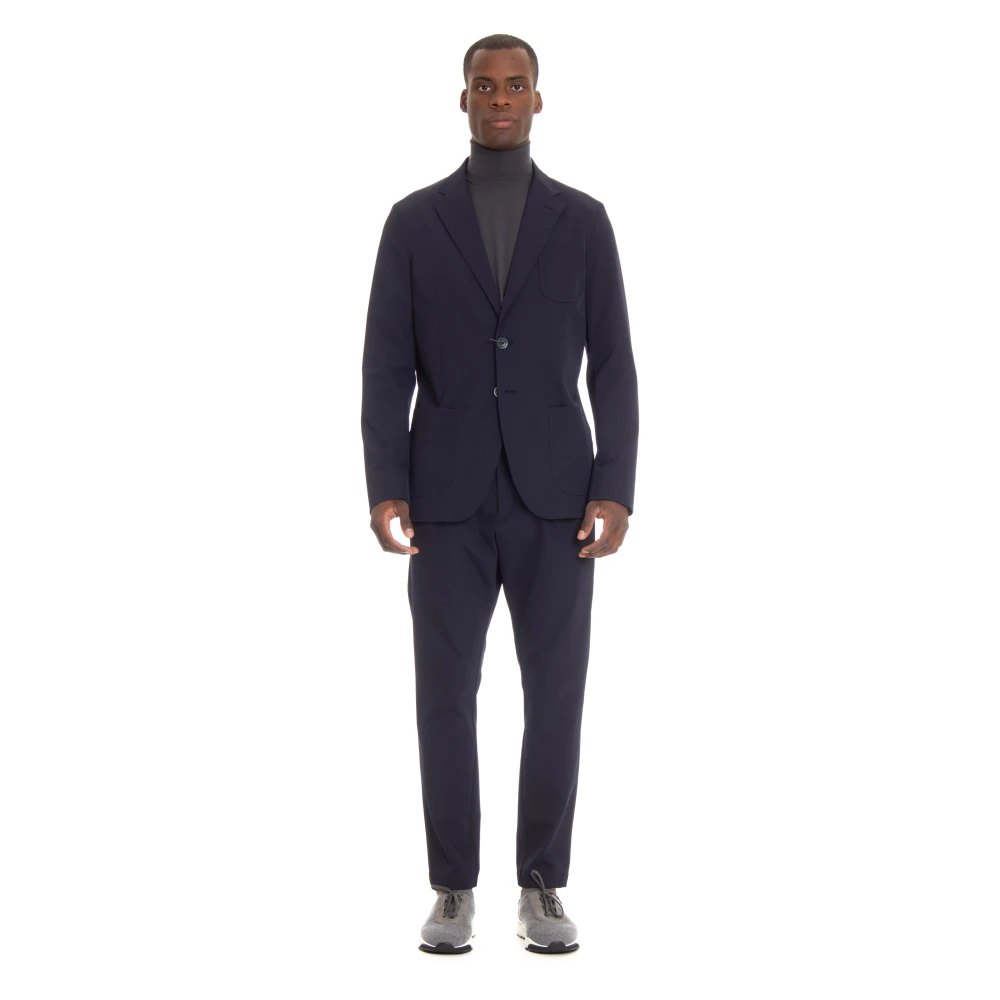 Herno Uomo Blu Blazer Monopetto