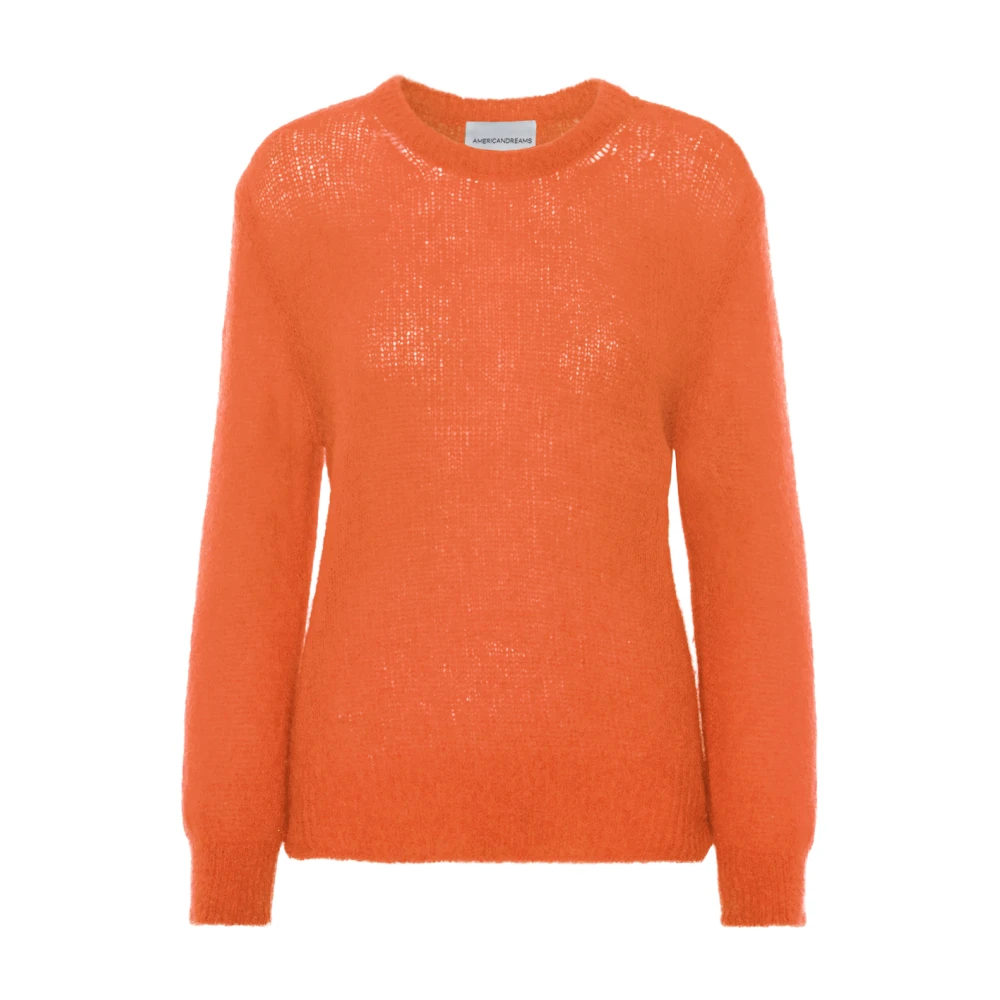 American Dreams Zachte Gebreide Trui in Burnt Orange Dames