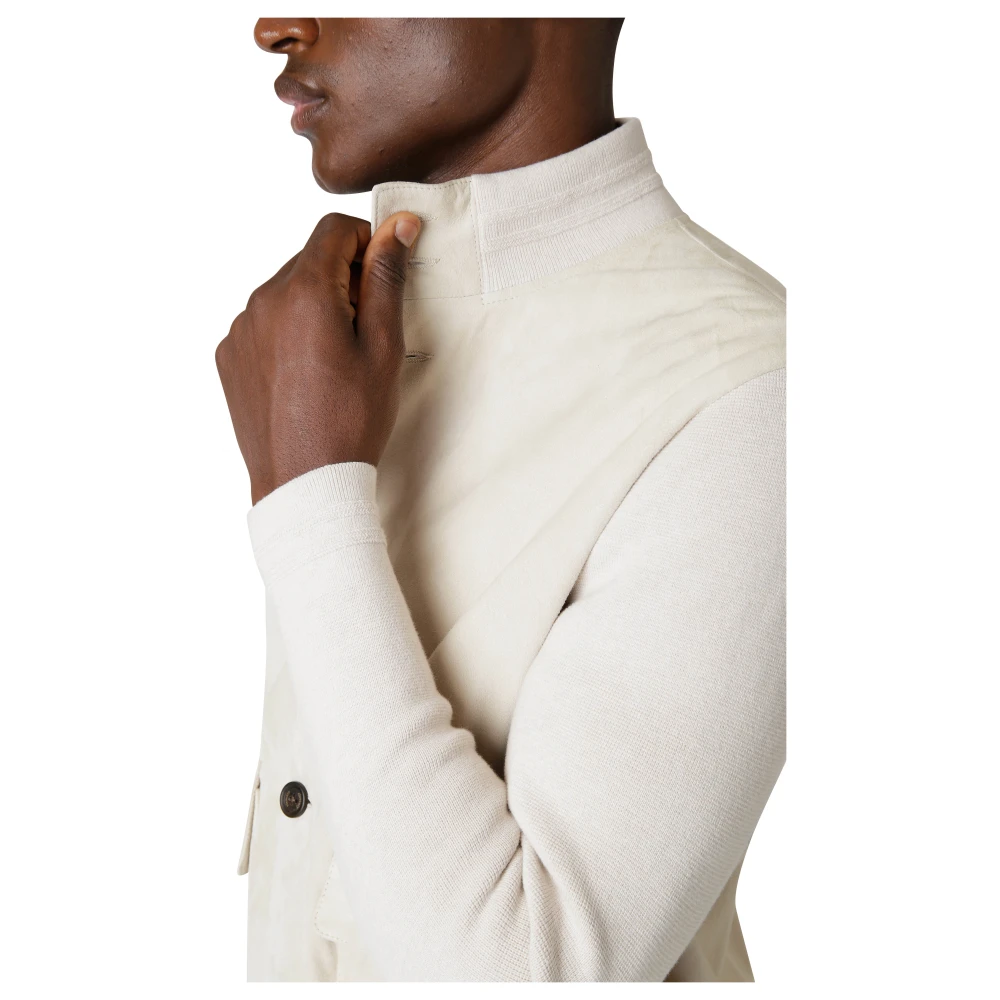 Eleventy Suède en Gebreid Jack Beige Heren