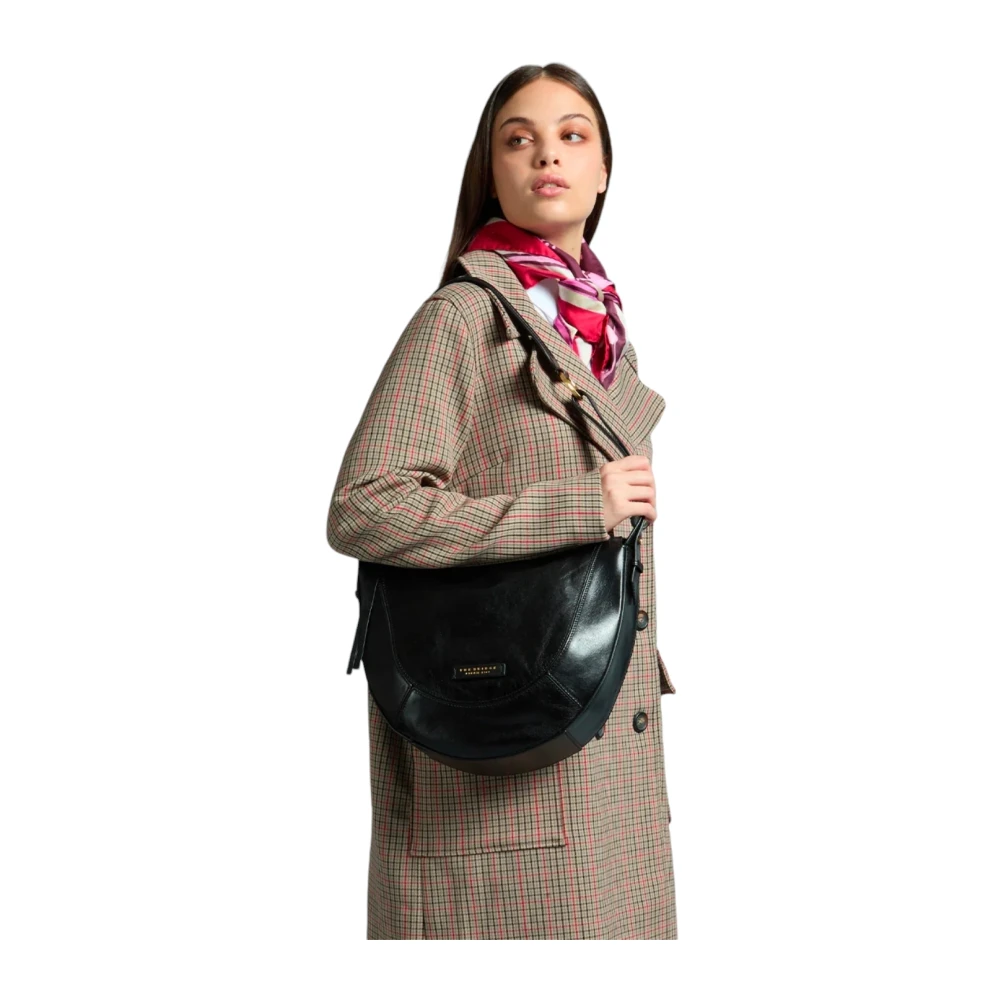 The Bridge Elegante Zwarte Schoudertas Black Dames