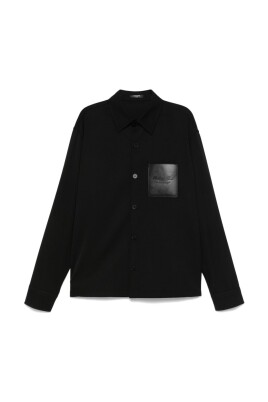 chemise-noire-a-boutons-style-classique