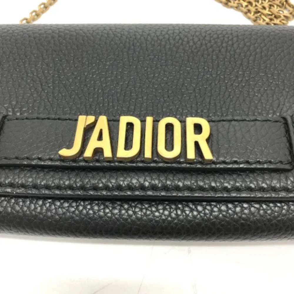 Dior Vintage Pre-owned Leather dior-bags Black Dames