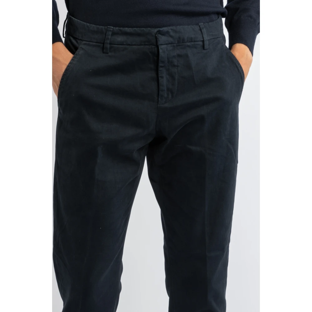 Dondup Blauwe Slim Fit Broek Up235Gse043Ptd890 Blue Heren