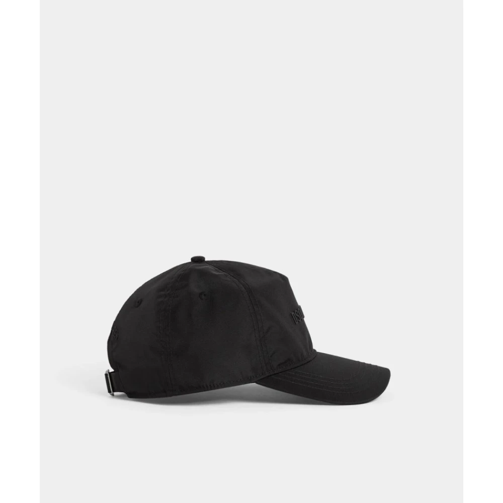 Dsquared2 Zilveren Voorkant Logo Verstelbare Klep Black Unisex