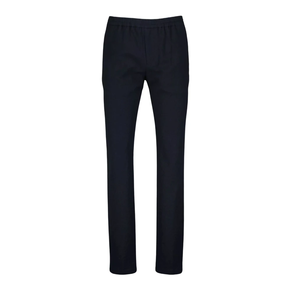 Tommy Hilfiger Men's Blue Seersucker Trousers - Slim-Fit Trousers - W34 L32 - Trousers