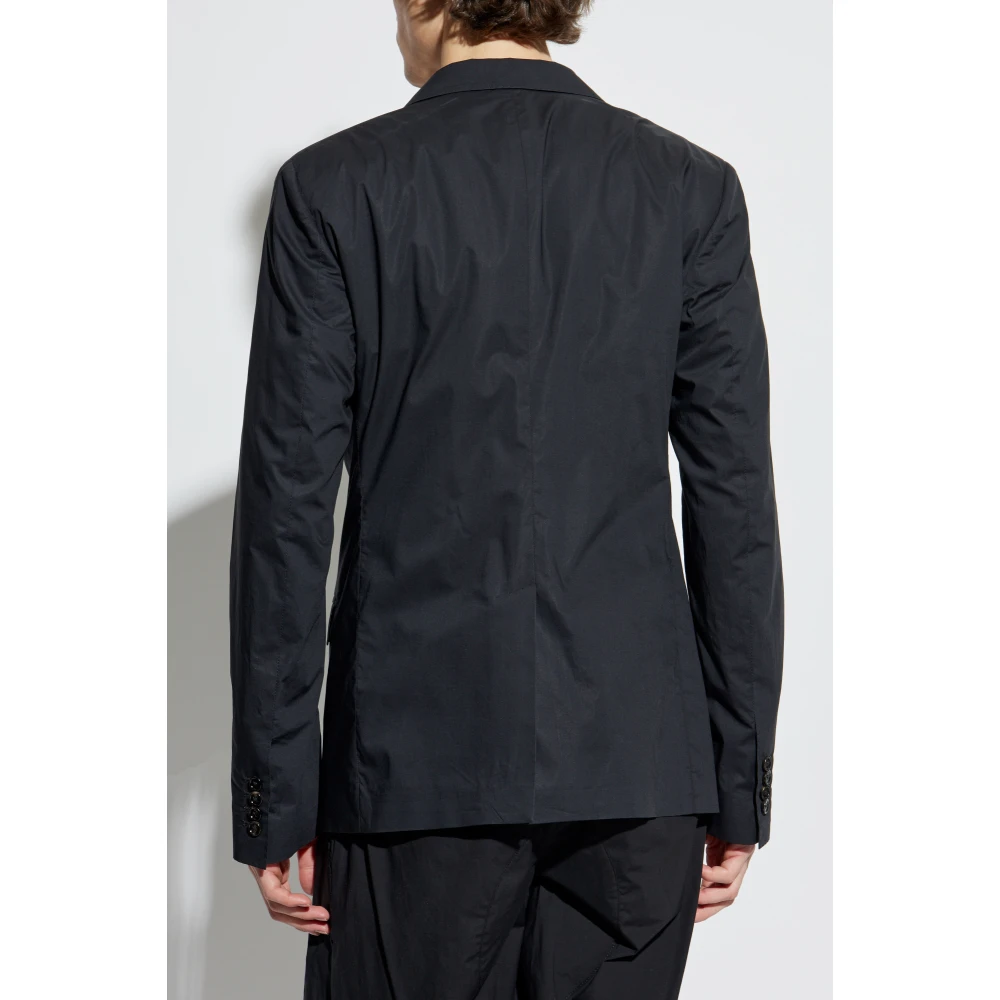 Dolce & Gabbana Katoenen blazer met enkele split Black Heren