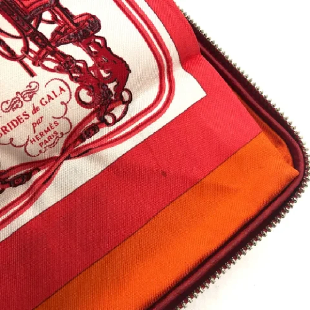 Hermès Vintage Pre-owned Canvas handbags Red Dames