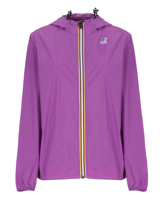 veste-impermeable-violette-a-capuche