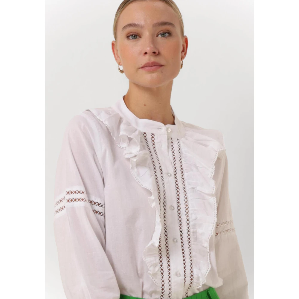 Lollys Laundry Rikshaw Shirt Blouse Wit White Dames