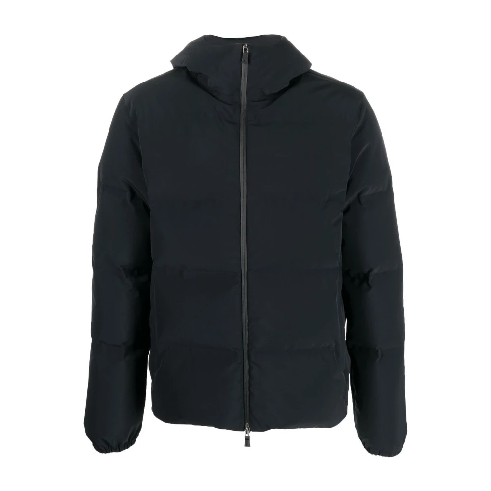 Herno Winterjassen Zwart Piumino Stijl Black Heren