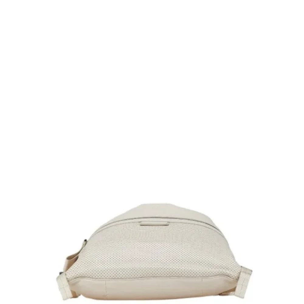 Bottega Veneta Vintage Pre-owned Leather shoulder-bags White Dames