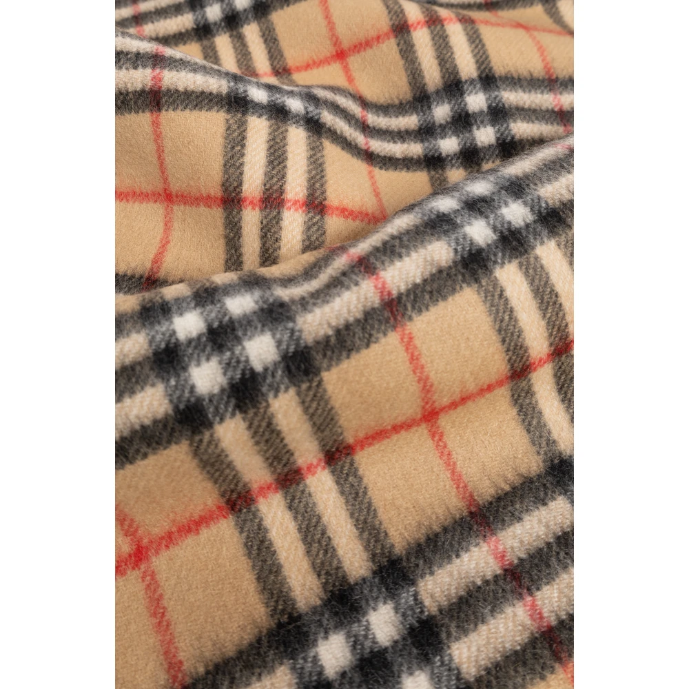 Burberry Wollige Sjaal Beige Unisex