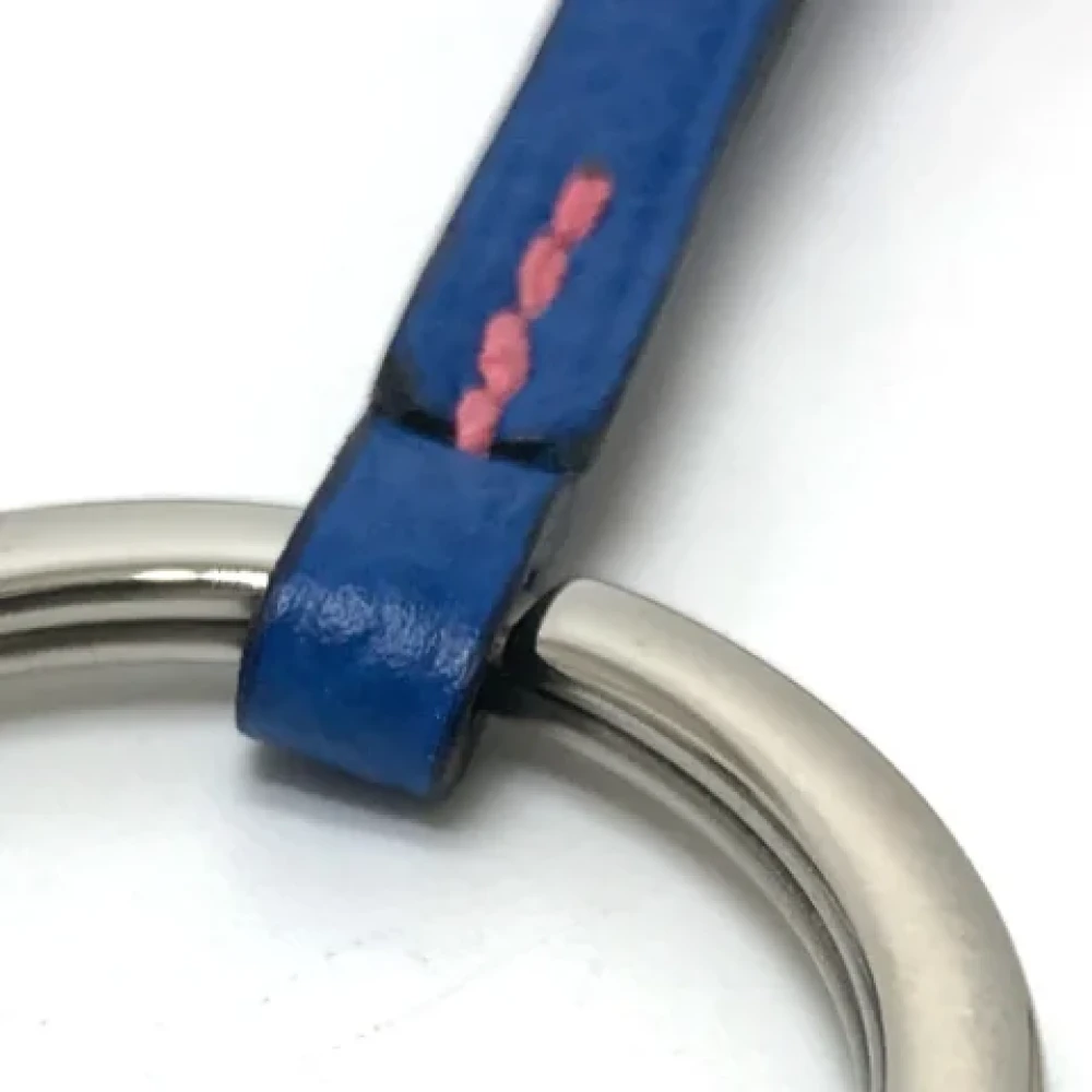 Hermès Vintage Pre-owned Leather key-holders Blue Dames