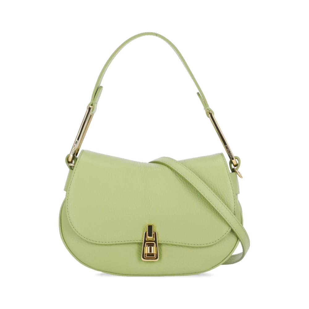 Coccinelle Groene Pebble Leren Dames Tas Green Dames
