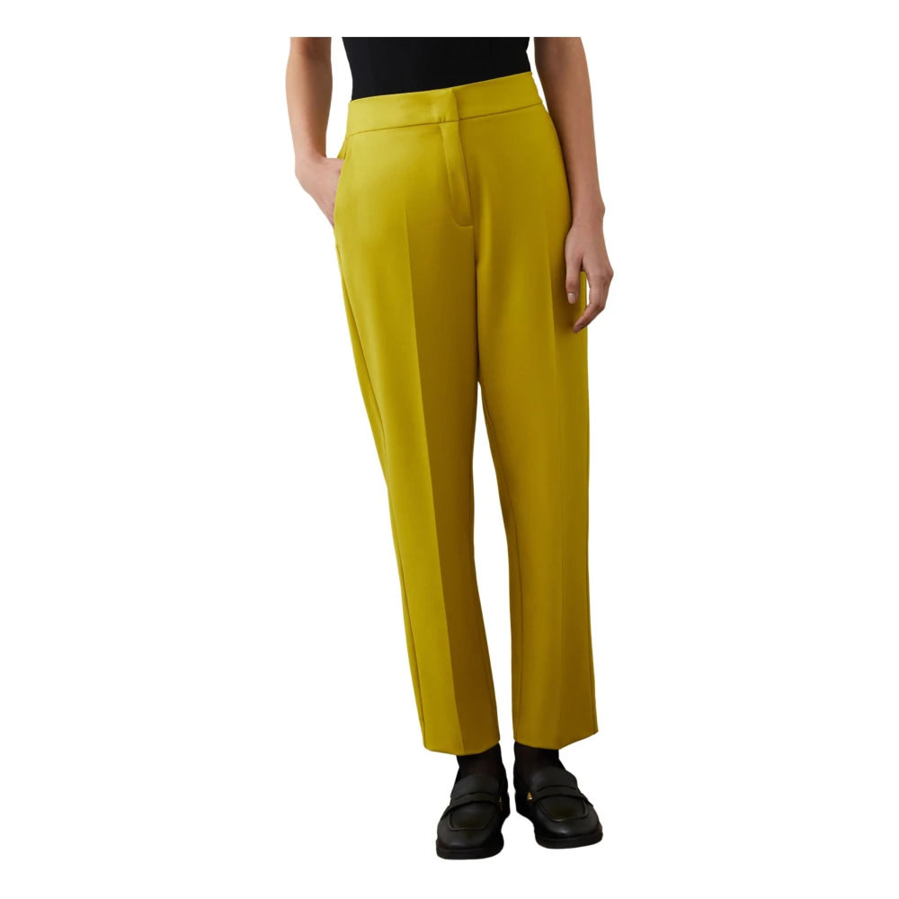 Iblues Straight Trousers Green Dames