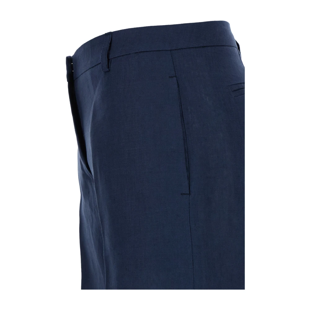 Plain Units Wijde Broek Blue Dames