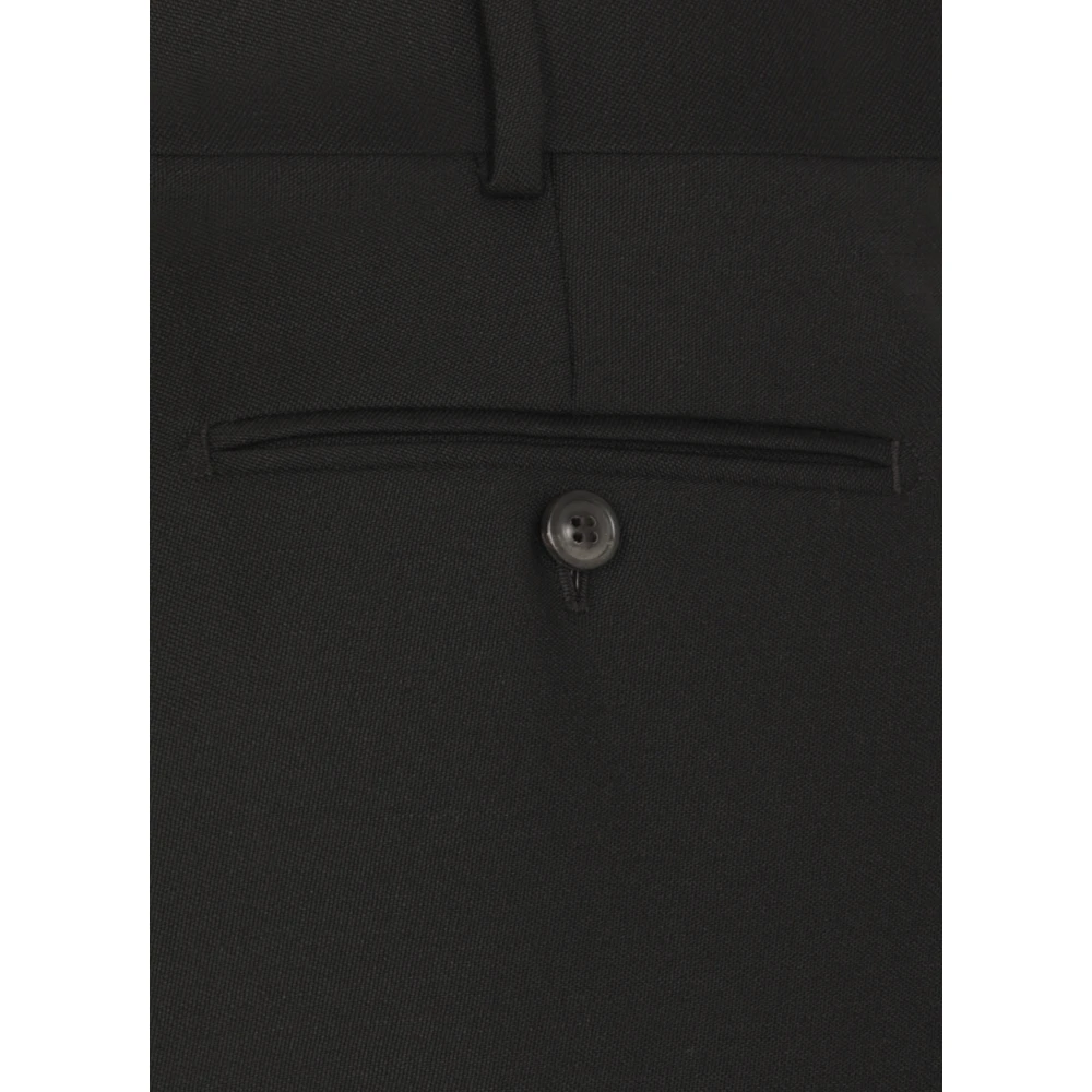 Maison Margiela Zwarte wollen broek met zakken Black Heren