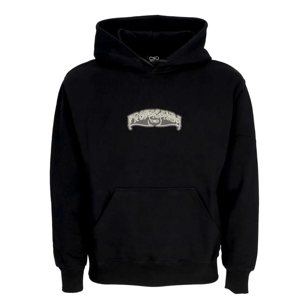 Propaganda Zwarte Hoodie met voorzak Black Heren