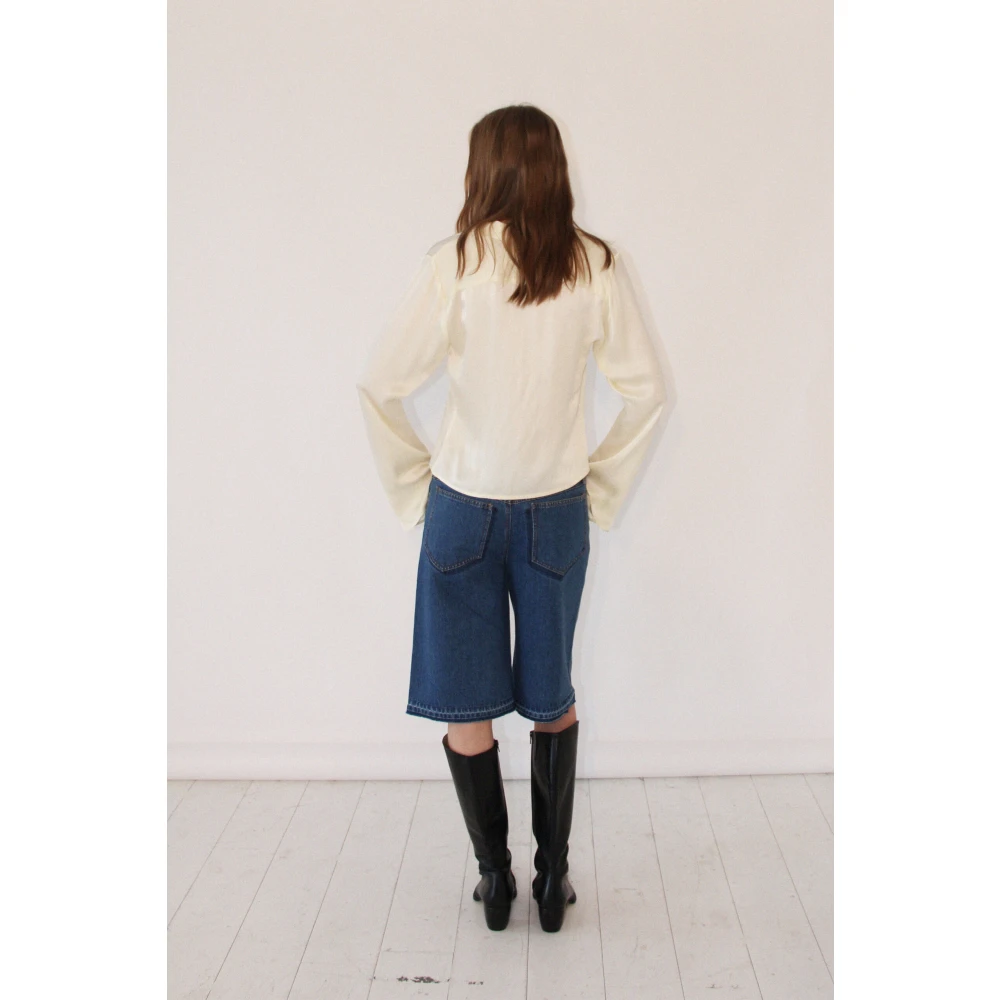 Designers Remix Lucille Stropdas Blouse Beige Dames