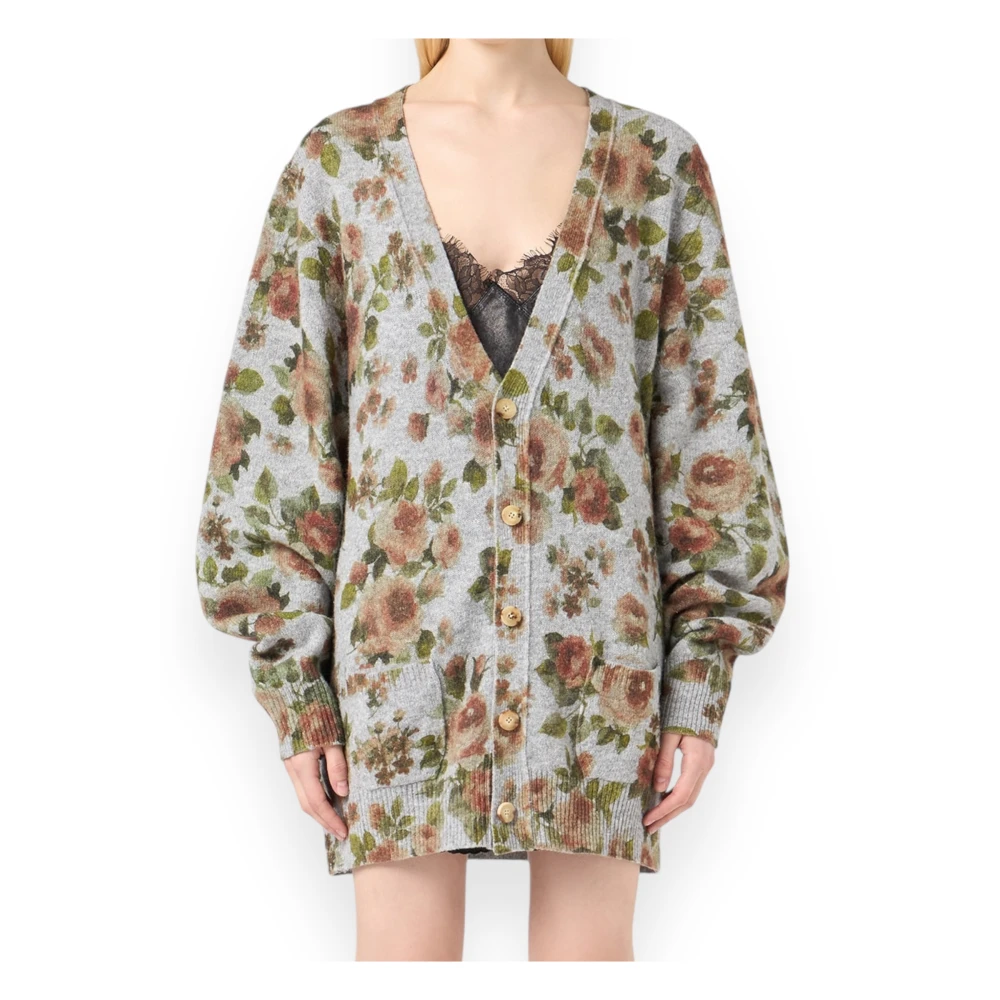 Blumarine Gebreide Cardigan voor Vrouwen Green Dames
