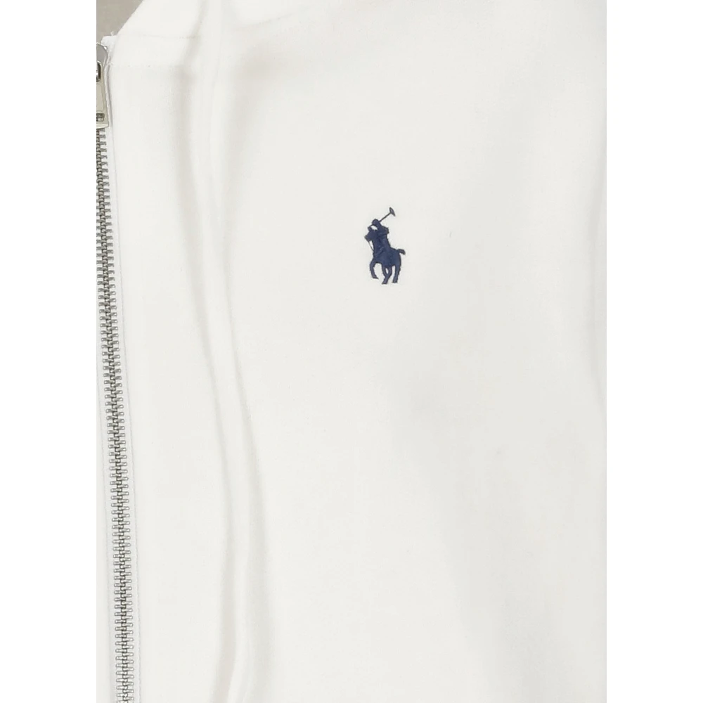 Ralph Lauren Witte Katoenen Hoodie met Pony Logo White Dames