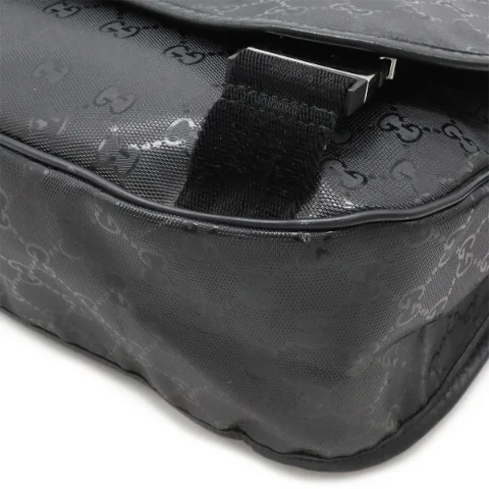 Gucci Vintage Pre-owned Leather crossbody-bags Black Dames