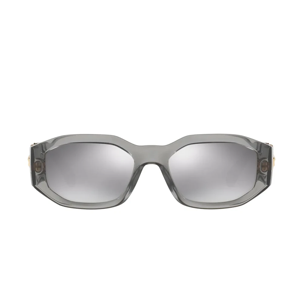 Versace Man Sunglass Biggie - Frame color: Transparent Grey, Lens color: Light Grey Mirror Silver - Image 9