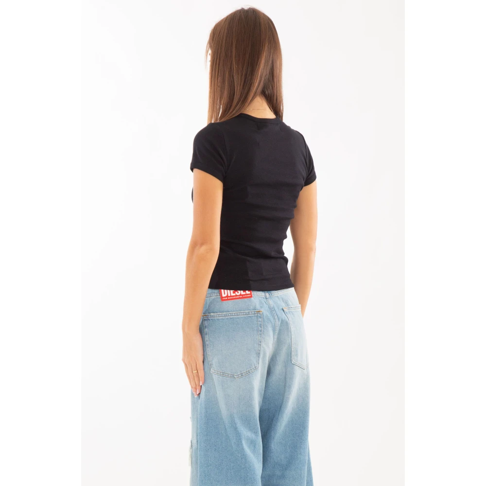 Misbhv Zwarte Paarden Baby Tee Black Dames
