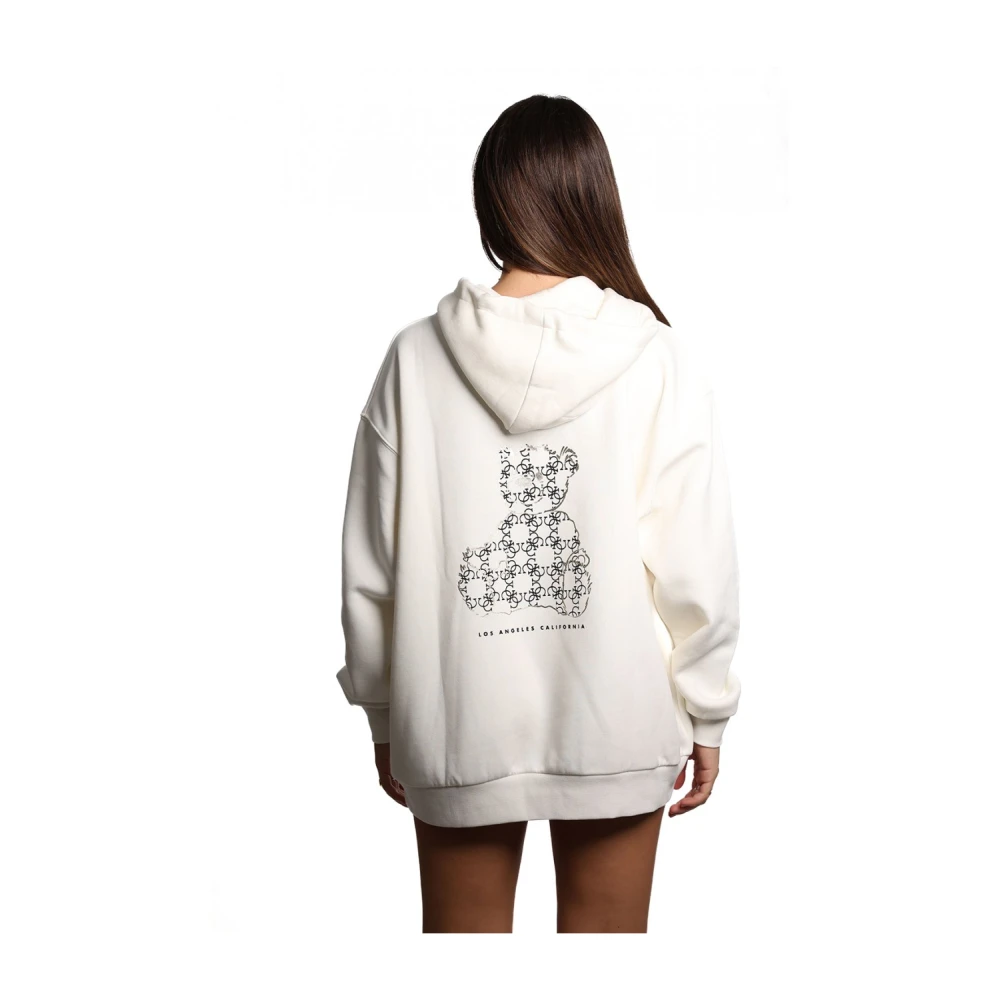 Guess Hoodie met geborduurd logo White Dames