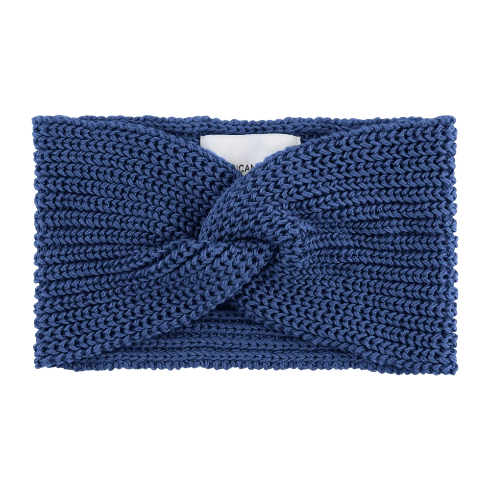American Dreams Katoenen Gedraaide Hoofdband Marineblauw Blue Dames