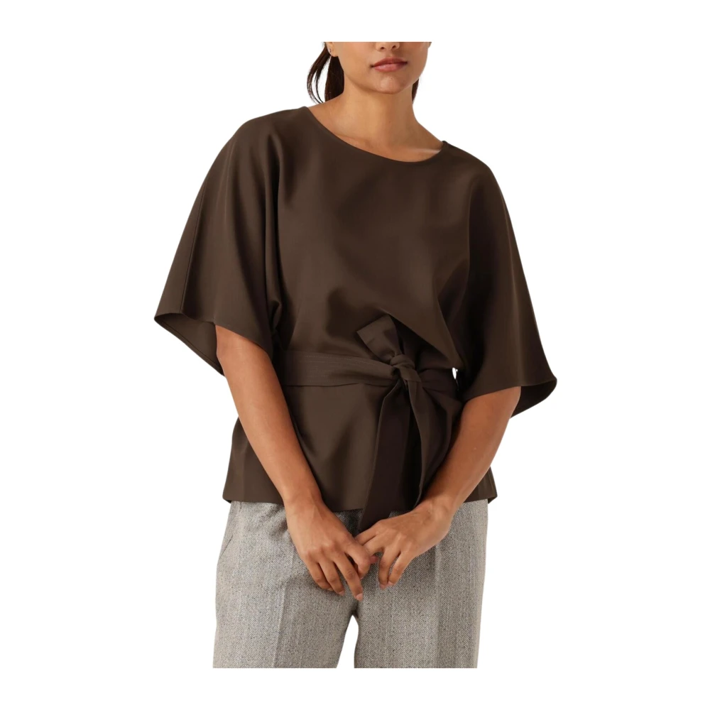 VAN GRAAF Mos Mosh Damen Schlamm Blusenshirt Braun, Extra Klein - Bild 5