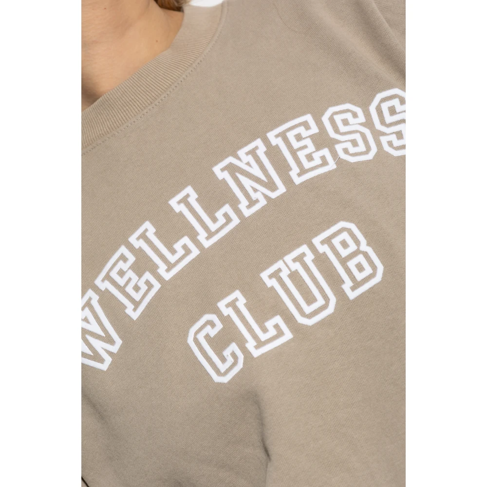 Sporty & Rich Gedrukte sweatshirt Beige Dames