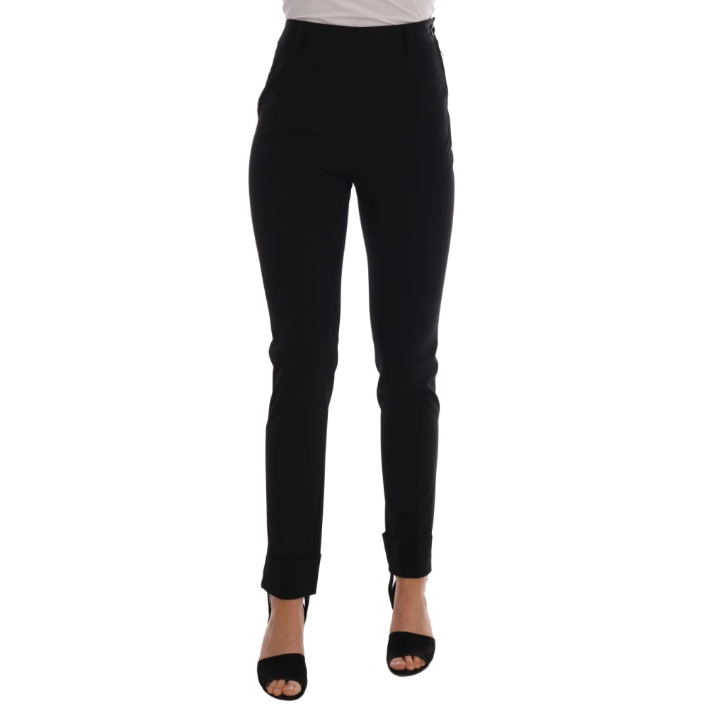 Ermanno Scervino Women's Black Sleek Stirrup Leggings