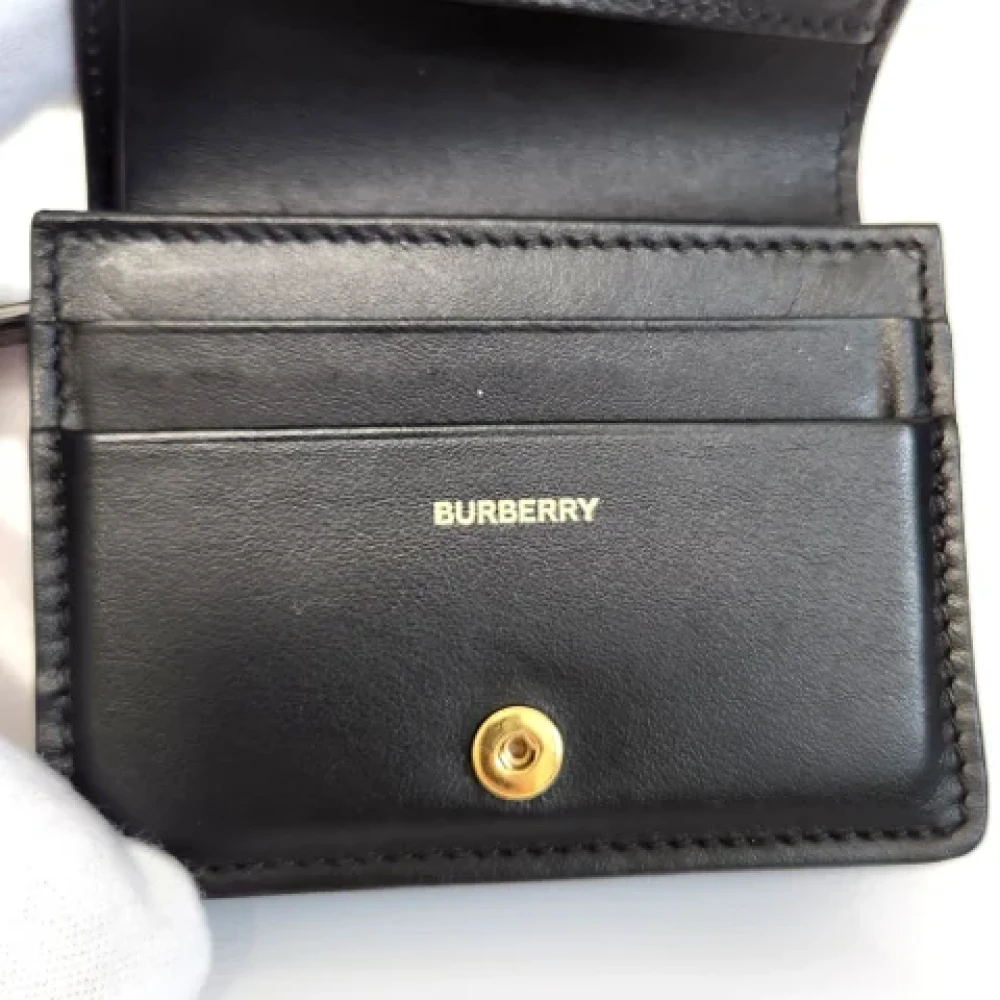 Burberry Vintage Pre-owned Leather wallets Black Dames
