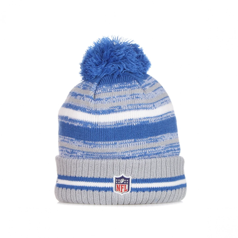 new era NFL Sport Knit Pom Beanie Blue Heren