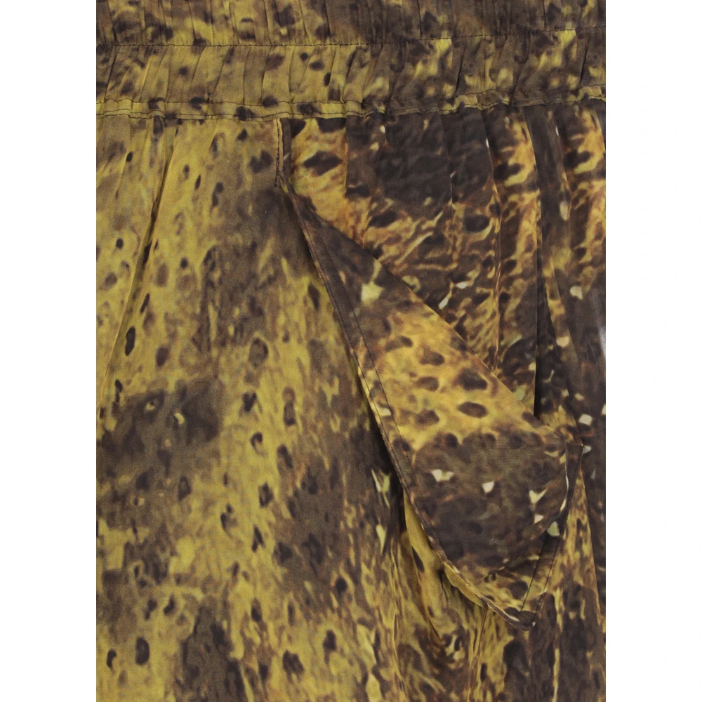 Rick Owens Zijden Bermuda Shorts Green Heren